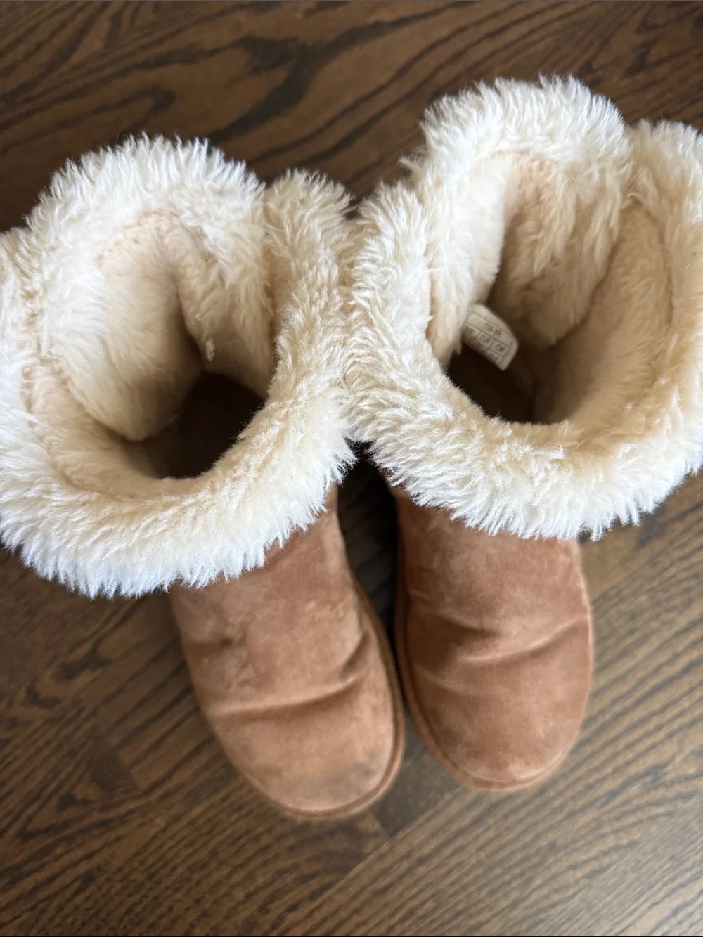 Kids Cozy Faux-Shearling Tan Boots